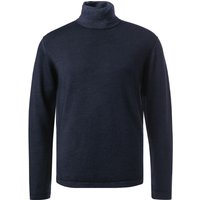 CROSSLEY Herren Rollkragenpullover blau Wolle unifarben von CROSSLEY