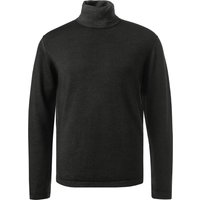 CROSSLEY Herren Rollkragenpullover grau Wolle unifarben von CROSSLEY