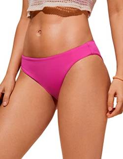 CRZ YOGA Damen Bikinihose Swim Beach Sports Bikini Bottom Sexy Badehose Hibiskus-Purpur 36 von CRZ YOGA