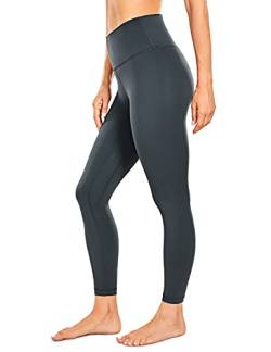CRZ YOGA Damen Sports Yoga Leggings Sporthose mit Hoher Taille-Nackte Empfindung -63cm Melanit 44 von CRZ YOGA
