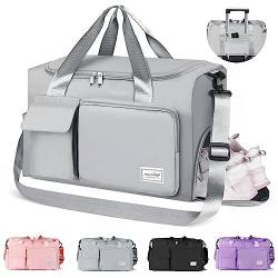 CS COSDDI Sporttasche Mit Schuhfach, Reise Duffel Bags Kleine, Weekender-Tasche Sporttasche Herren Travel Bag Wasserdicht Reisetasche für Damen & Herren von CS COSDDI