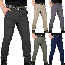 Arbeitshosen Männer Atmungsaktiv Herren Outdoorhose Bequemer Chinohosen für Praktische Arbeitskleidung Sweat-Shorts mit Taschen Solid Baumwolle Wanderhose Twill Hosen für Outdoor-Aktivitäten von CSHE