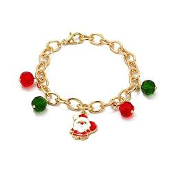 CSIYANJRY99 Weihnachten Charm Armband für Frauen Mädchen Weihnachten Armband Verstellbar Armreif Armbänder, Kristall, Ohne Edelstein von CSIYANJRY99