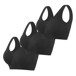 CSKJ BH Damen ohne Bügel gepolstert Bustier Damen große Brüste Schlaf BH Push up Sport BH Bralette von CSKJ