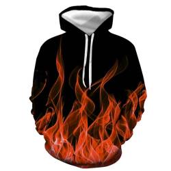 CSKJ Unisex Kapuzenpullover 3D Druck Hoodie Langarm Coole Pullover Sweatshirt mit Drawstring Taschen Frühling von CSKJ