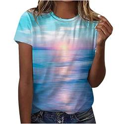 Karneval Druck Tshirt Damen Baumwolle Oberteile Langarmshirt V Ausschnitt Oberteil Lose T-Shirt Lässig Pullover Sweatshirt Basic Tshirt Tunika Top Bluse Einfarbig Casual T-Shirts von CSKJ