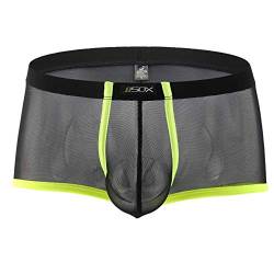 CSMARTE Unterwäsche für Männer – Boxer Slip Stripe Slip Sexy Transparent Trunks, 1 x Schwarz., XL von CSMARTE