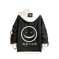 CSOCKS Assassination Classroom Jeansjacke Korosensei Cosplay Kapuzen-Sweatshirt Männer Frauen Mode Lässige Jeansjacke Mantel von CSOCKS