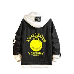 CSOCKS Assassination Classroom Jeansjacke Korosensei Cosplay Kapuzen-Sweatshirt Männer Frauen Mode Lässige Jeansjacke Mantel von CSOCKS