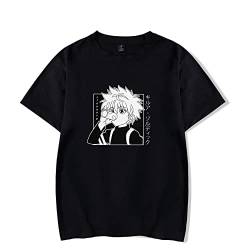 Killua T-Shirt HxH Shirt Gon Kurapika Druck Kurzarm-Oberteile Sommer süßes Anime-Grafik-T-Shirt für Männer und Frauen von CSOCKS