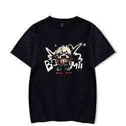 MHA T-Shirt Deku Izuku Midoriya Shirts T-Shirt Shoto Todoroki Anime-Grafik, Kurzarm-Oberteile für Männer und Frauen von CSOCKS