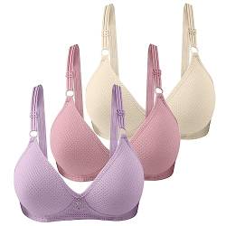 3er Pack BHS Damen Ohne Bügel Push Up BH Set Frauen Sexy Bustier Crop Top Sport-BHS Trainings-BH mit verstellbarem für Alltag Yoga Fitness Sport Outdoor von CSWH