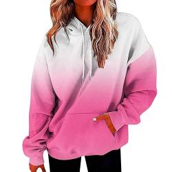 CSWH Damen Oversized Hoodie Kapuzenpullover mit Taschen Frauen Loose Fit Herbst Winter Atmungsaktiv Sweatshirt mit Kapuze Sweatjacke Pulli Langarm Oberteile Top Outfits Langarmshirt von CSWH