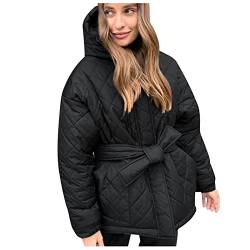 Damen Klassische Einfarbig Lang Warme Jacke Daunenjacke Frauen Loose-Passung Down Coat Pufferjacke Daunenmantel Outdoorjacke Steppjacke Herbst Winter Übergangsjacke von CSWH