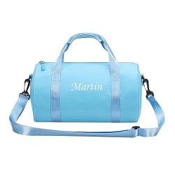 Personalisierte Duffel Tasche, gestickte Name/Muster Sport Gym Tasche, Reisetasche mit Schuhe Fach, benutzerdefinierte Geschenk für Männer, Frauen, Bräutigam, Brautjungfer (Rosa/Blau/Schwarz/Rot) von CSstone