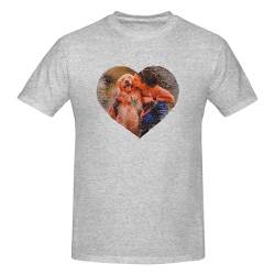 Personalisierte Flip Pailletten Foto T-Shirt, Reversible Herz geformte Pailletten Shirt, Paare Geschenk T-Shirt Unisex von CSstone