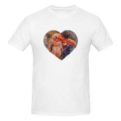 Personalisierte Flip Pailletten Foto T-Shirt, Reversible Herz geformte Pailletten Shirt, Paare Geschenk T-Shirt Unisex von CSstone