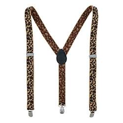 CTM® Damen-Hosenträger mit Clip-Ende, Leopardenmuster, leopard, Einheitsgröße von CTM