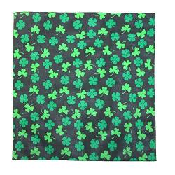 CTM Saint Patricks Day Shamrock Printed Bandanas für Frauen Einheitsgröße Schwarz von CTM