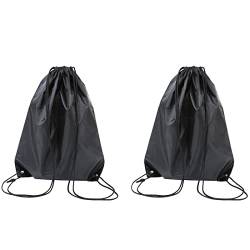 CUHZA 2 pcs Sporttasche Rucksack，Reisetasche, Sporttasche，geeignet für tägliche Ausflüge, leicht und atmungsaktiv（Schwarz） von CUHZA