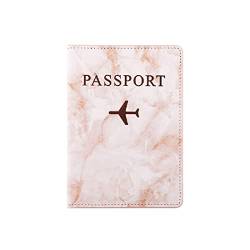 CUHZA Reisepasshülle, Impfpass Hülle Reisepasshülle, PU Leather Reisepass Schutzhülle Reisepass Schutzhülle Impfausweis Passport Cover Tasche für Kreditkarten Ausweis und Reisedokumente von CUHZA