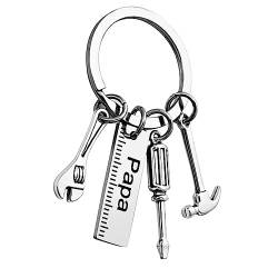 CUHZA Schlüsselanhänger für Papa, Vater Geburtstagsgeschenk, Vatertagsgeschenk Schlüsselanhänger, Papa Schlüsselanhänger für Männer von CUHZA