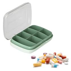 CUHZA Tablettenbox, Klein Pillendose Große Fächer Morgens Mittags Abends, Tablettenbox 7 Fächer Medikamenten Aufbewahrung, Pillenbox Medikamentenbox für Reise und Tägliches Gebrauch von CUHZA