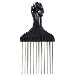 Weit Zähne Salon Verwenden Black Metal African American Pick-Comb Insert Curly Haarbürste Afro-Haar-Kamm für Friseur Styling-Werkzeug von CULER