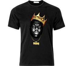 CUO Biggie Smalls Hip Hop Herren T-Shirt, Schwarz, Schwarz , 56 von CUO