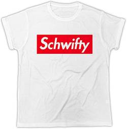 CUO Lustiges Schwifty Slogan Geburtstagsgeschenk Retro T-Shirt - Schwarz, Schwarz , L von CUO