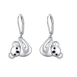 Mädchen Creolen 925 Sterling Silber Tier Koala Ohrringe für Damen Kreolen Koala Schmuck für Tochter Kinder von CUOKA MIRACLE