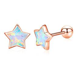Ohrstecker Stern Silber 925 Opal Helix Knorpel Ohrring für Damen Stern Ohrringe für Mädchen,Tochter,Kinder von CUOKA MIRACLE