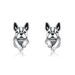 Hund Ohrringe aus Sterlingsilber Französische Bulldogge Haustier Ohrringe Schmuck Geschenke für Frauen von CUPENDA