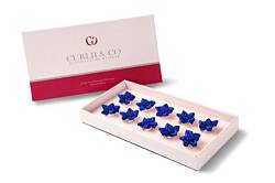 10 Designer Blumen Curlies - Silber Editon - Satin Blüte royal blau - Brauthaarschmuck | Haarschmuck | CURLII SE-BRB von CURLII