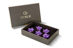 CURLII Blumen Curlie - 24 Karat - Flieder - Designer hochwertiger Brauthaarschmuck - Haarschmuck 5BC-GE-FL von CURLII