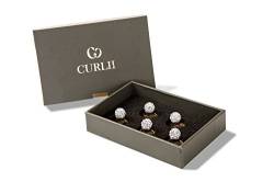 CURLII Strass Curlie | 24 Karat | Crystal | Designer hochwertiger Brauthaarschmuck | Haarschmuck | 5SC-GE-SCR von CURLII