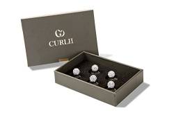 CURLII Strass Curlie | Silber Antik | Crystal | Designer hochwertiger Brauthaarschmuck | Haarschmuck | 5SC-AE-SCR von CURLII