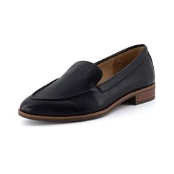 CUSHIONAIRE Belmont Damen-Loafer mit Memory-Schaumstoff, breite Breiten erhältlich, Schwarz, 38.5 EU von CUSHIONAIRE