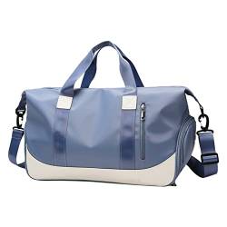 Damen Taschen Groß Taschen für Frauen Handgepäck Reisetasche Sporttasche Sporttasche Reisetasche für Frauen Taschen Lampen 16000 (Blue, One Size) von CUTeFiorino