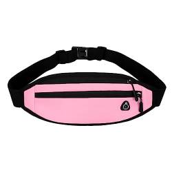 Sport Bag Mode Sport Outdoor Fanny Pack männer Und Frauen Einfarbig Große Kapazität Brust Tasche Handy Geldbörse Kleine Damen Sporttasche (Pink, One Size) von CUTeFiorino