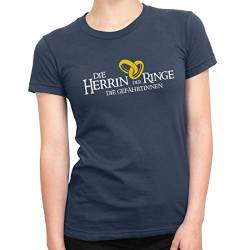 Die Herrin Der Ringe - Die Gefährtinnen Junggesellinnenabschied Damen T-Shirt - Junggesellenabschied Rundhals Shirt mit JGA Motiv - Erhältlich in 15 Farben (S) von CVLR