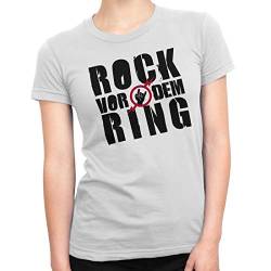 JGA Junggesellinnenenabschied Rock Vor Dem Ring JGA Festival T-Shirt Damen - Rundhals Shirt mit Frauen Motiv (M) von CVLR