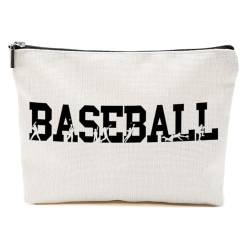 Baseball-Geschenke, Baseball-Mama-Make-up-Tasche, Baseball-Trainer, Geschenke, Kosmetiktasche für Damen, Damen, Baseball15, 10.5"x 7"x 2.5" von CVYW