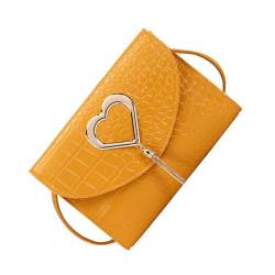 CVZQTE Modische Damenhandtasche mit Herzmuster, Mini-Tasche mit verstellbarem Riemen, funktionale Schultertasche, perfekt für den täglichen Gebrauch von CVZQTE