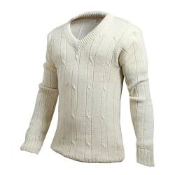 CW Reine Wolle Pullover Cricket ärmellos Sweater Herren Pullover Langarm Winterkleidung Herren Sweater Full Sleeve Pullover (40, Long Sleeve) von CW