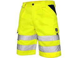 CXS Arbeitsshorts Norwich high Visible, Warnschutz Shorts Visible, Kurze Arbeitshose in Signalfarbe, Kurze Warnschutzhose mit Reflektionsstreifen, Gelb, 48 von CXS