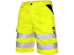 CXS Arbeitsshorts Norwich high Visible, Warnschutz Shorts Visible, Kurze Arbeitshose in Signalfarbe, Kurze Warnschutzhose mit Reflektionsstreifen, Gelb, 50 von CXS