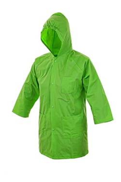 CXS FROGY, Kinder Regenjacke, Regen-Mantel grün für Kinder, Kinder Regenmantel, Kinder (körpergröße 90-150 cm) (140, ohne Muster) von CXS