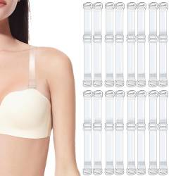 8 Pairs Durchsichtige BH Träger, BH Träger Transparent, BH Transparente Träger, Transparente BH Träger, BH Träger, BH Träger Durchsichtig, Non-Slip Transparent Replacement für Women Strapless Bras von CYBGQP