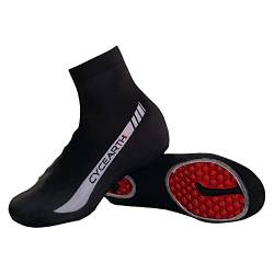 CYCEARTH Fahrrad-Schuhüberzug für Herren Fahrrad Überschuhe Atmungsaktiv komfortabel Black-Medium von CYCEARTH